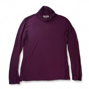 Calvin Klein Women’s Lightweight Turtleneck Eggplant